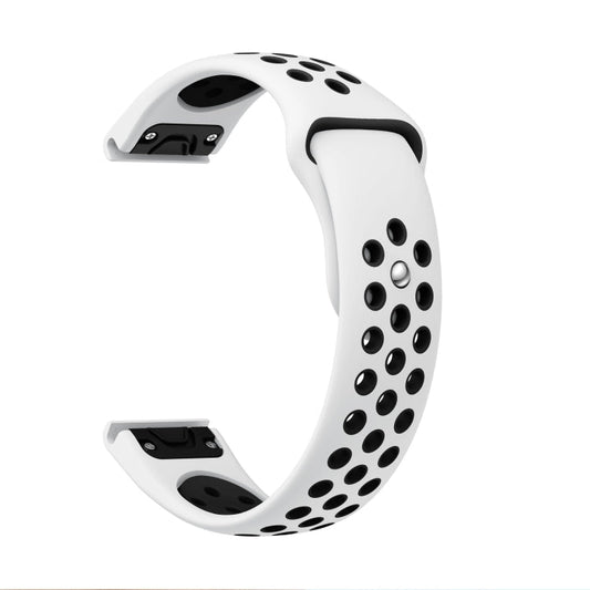 22mm Sports Breathable Silicone Watch Band, For Garmin MARQ Athlete Gen 2, For Garmin Instinct Crossover