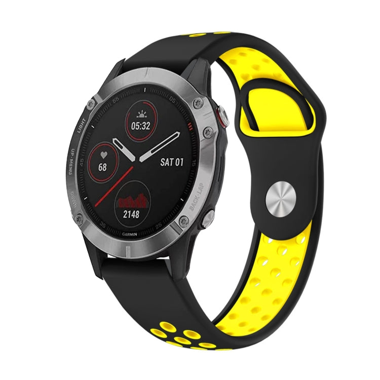 22mm Sports Breathable Silicone Watch Band, For Garmin Fenix 6 GPS, For Garmin Fenix 6 Pro GPS