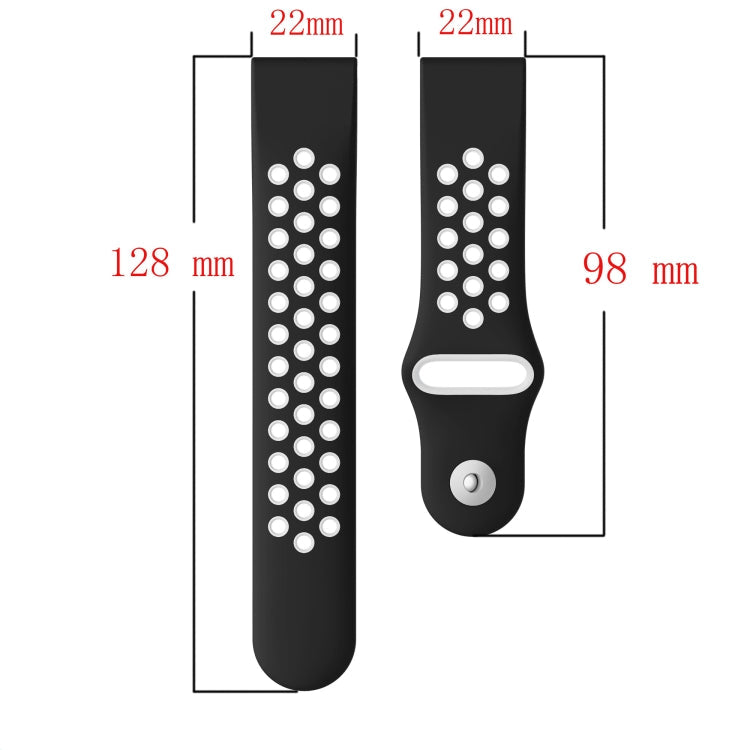 22mm Sports Breathable Silicone Watch Band, For Garmin Fenix 6 GPS, For Garmin Fenix 6 Pro GPS
