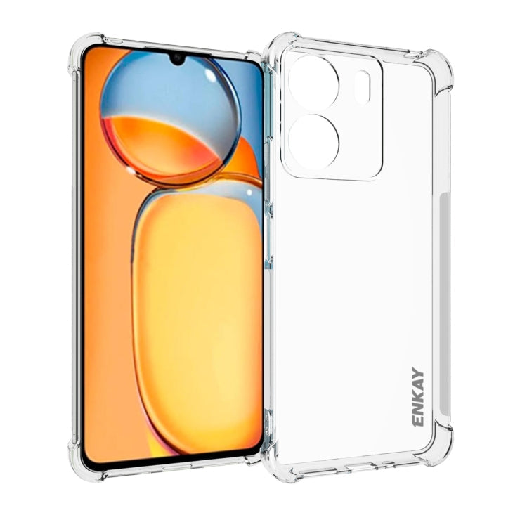For Redmi 13C ENKAY Hat-Prince Transparent TPU Shockproof Phone Case