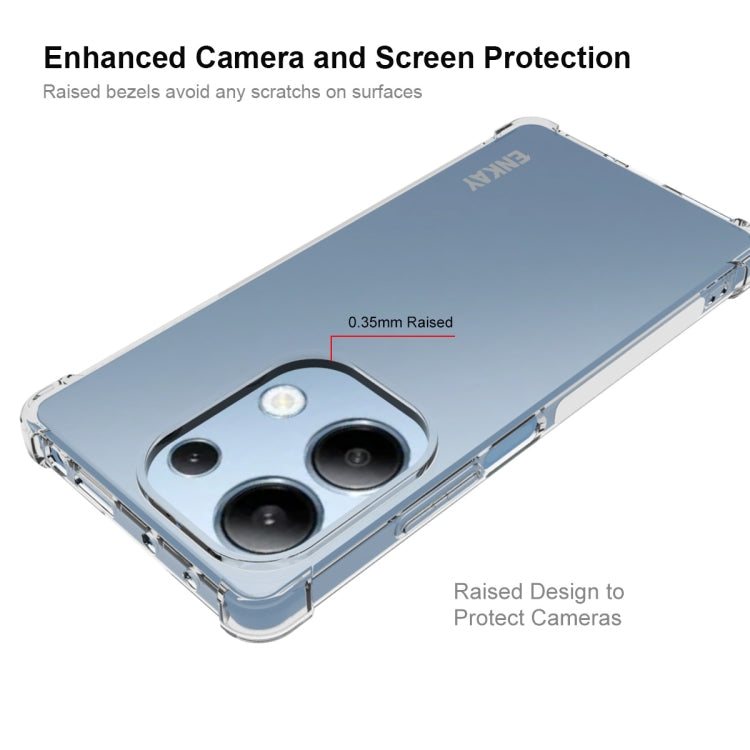 For Redmi Note 13 Pro 4G ENKAY Hat-Prince Transparent TPU Shockproof Phone Case