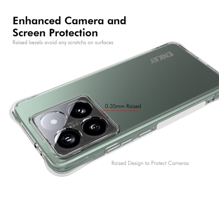 For Xiaomi 14T Pro 5G ENKAY Hat-Prince Transparent TPU Shockproof Phone Case
