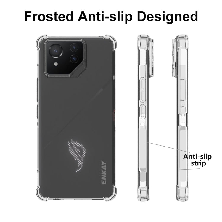 For Asus Rog Phone 8 ENKAY Hat-Prince Transparent TPU Shockproof Phone Case