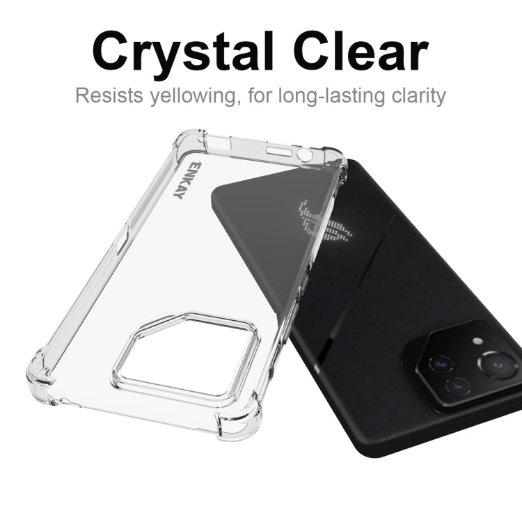 For Asus Rog Phone 8 Pro ENKAY Hat-Prince Transparent TPU Shockproof Phone Case