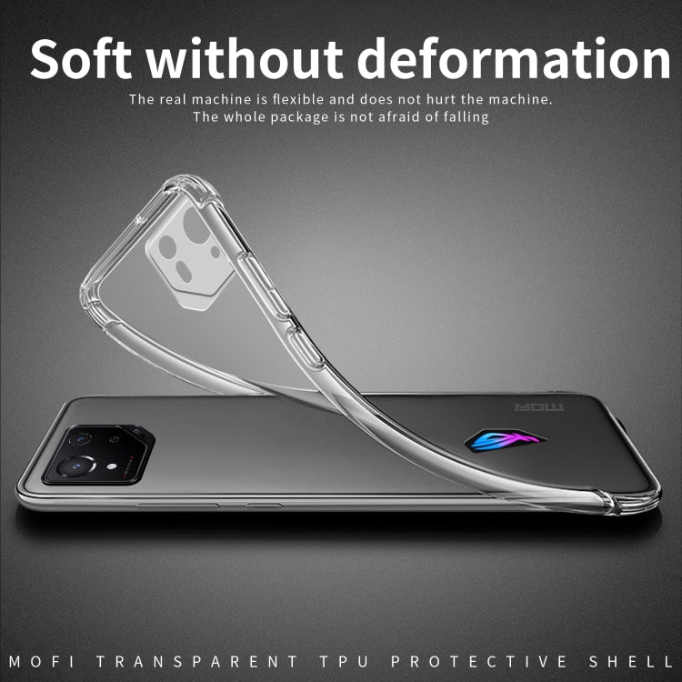 For ASUS ROG Phone 8 Pro MOFI Ming Series Ultra-thin TPU Phone Case(Transparent)