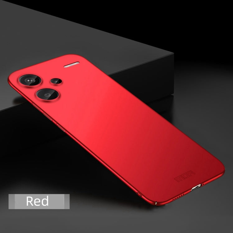 For Xiaomi Redmi Note 13 Pro+ MOFI Micro-Frosted PC Ultra-thin Hard Phone Case(Red)