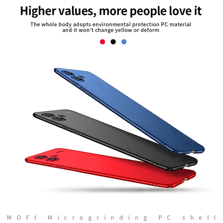 For Xiaomi Redmi Note 13 Pro+ MOFI Micro-Frosted PC Ultra-thin Hard Phone Case(Red)