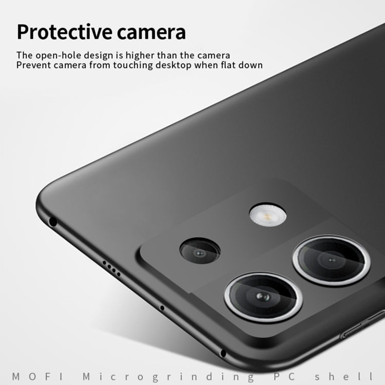 For Xiaomi Redmi Note 13 Pro 5G MOFI Micro-Frosted PC Ultra-thin Hard Phone Case(Black)