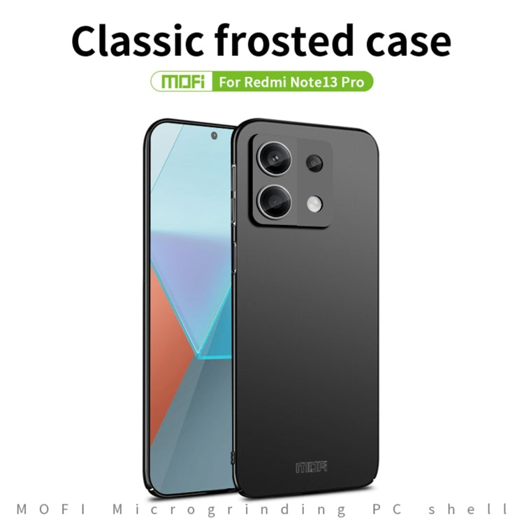 For Xiaomi Redmi Note 13 Pro 5G MOFI Micro-Frosted PC Ultra-thin Hard Phone Case(Blue)