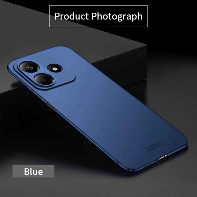 For Xiaomi Redmi Note 14 5G MOFI Micro-Frosted PC Ultra-thin Hard Phone Case(Blue)