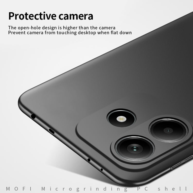 For Xiaomi Redmi Note 14 5G MOFI Micro-Frosted PC Ultra-thin Hard Phone Case(Blue)
