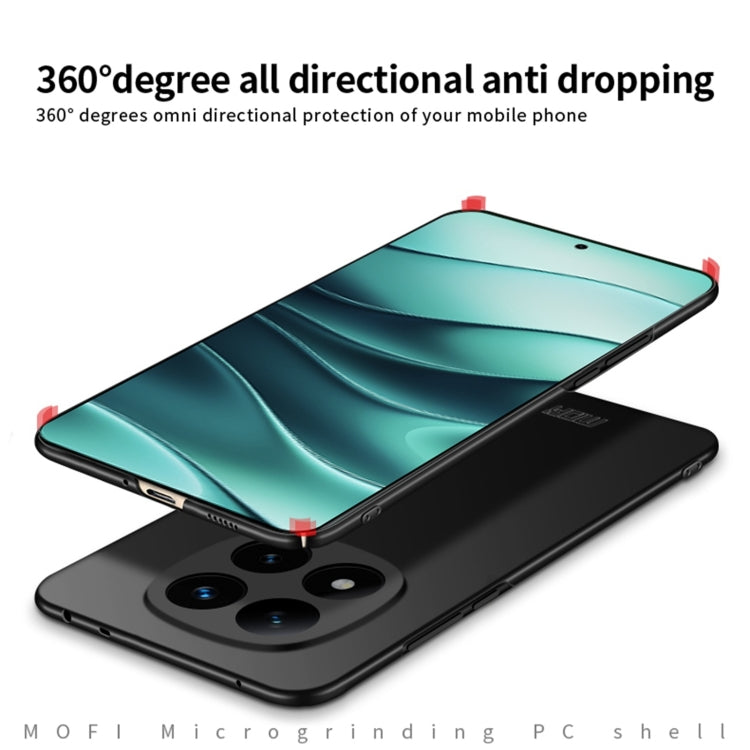 For Xiaomi Redmi Note 14 Pro 5G MOFI Micro-Frosted PC Ultra-thin Hard Phone Case(Black)