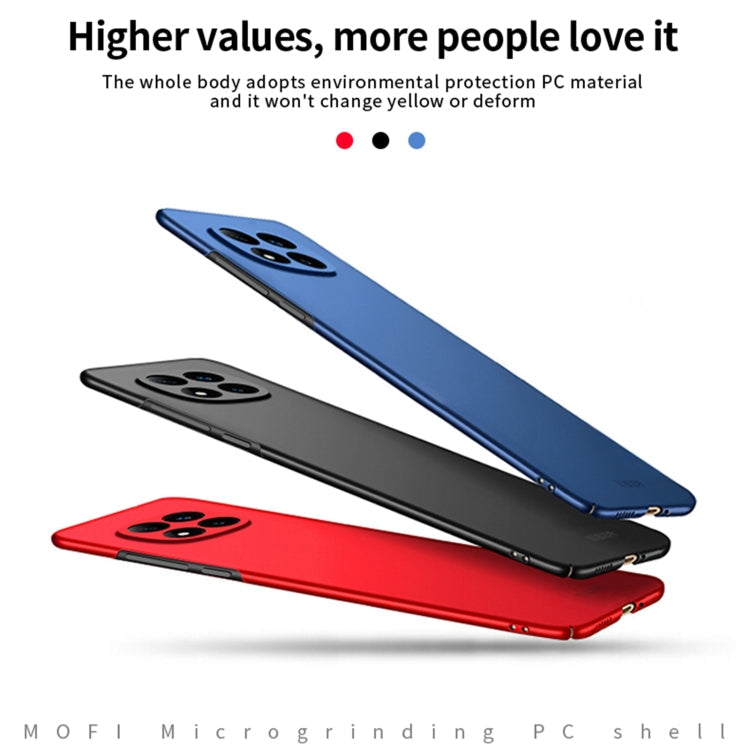 For Xiaomi Redmi Note 14 Pro+ MOFI Micro-Frosted PC Ultra-thin Hard Phone Case(Blue)