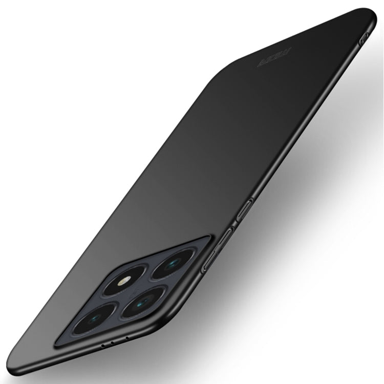 For Xiaomi 14T MOFI Micro-Frosted PC Ultra-thin Hard Phone Case(Black)