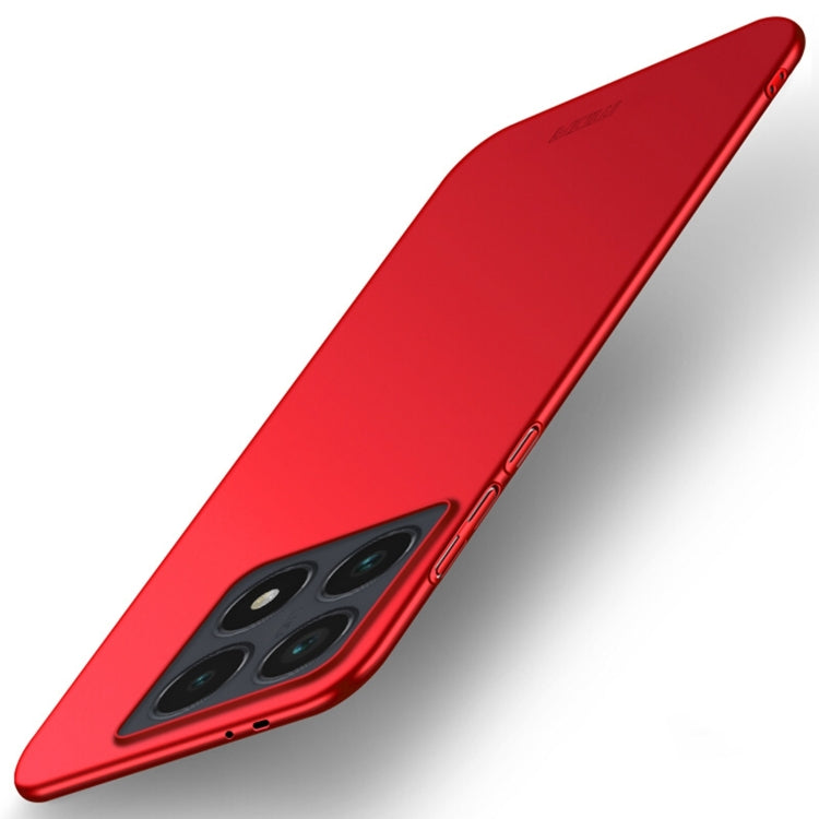 For Xiaomi 14T Pro MOFI Micro-Frosted PC Ultra-thin Hard Phone Case(Red)
