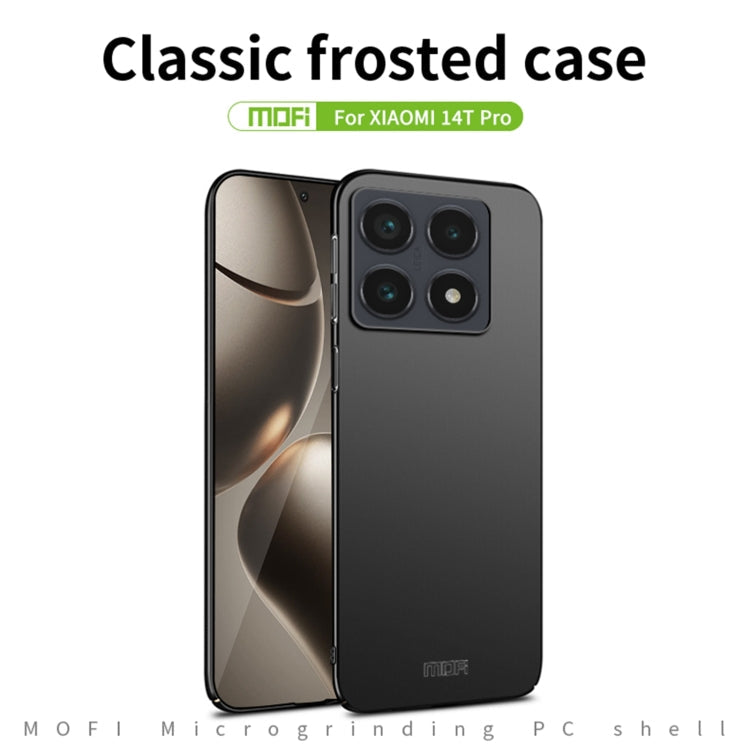 For Xiaomi 14T Pro MOFI Micro-Frosted PC Ultra-thin Hard Phone Case(Red)