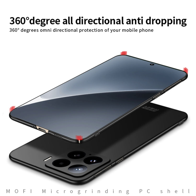 For Xiaomi 15 MOFI Micro-Frosted PC Ultra-thin Hard Phone Case(Black)