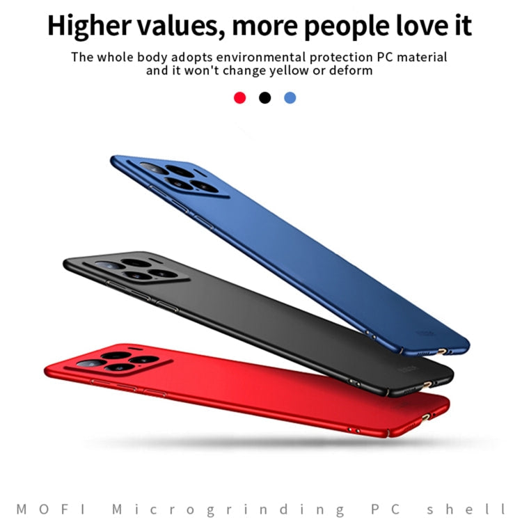 For Xiaomi 15 MOFI Micro-Frosted PC Ultra-thin Hard Phone Case(Blue)