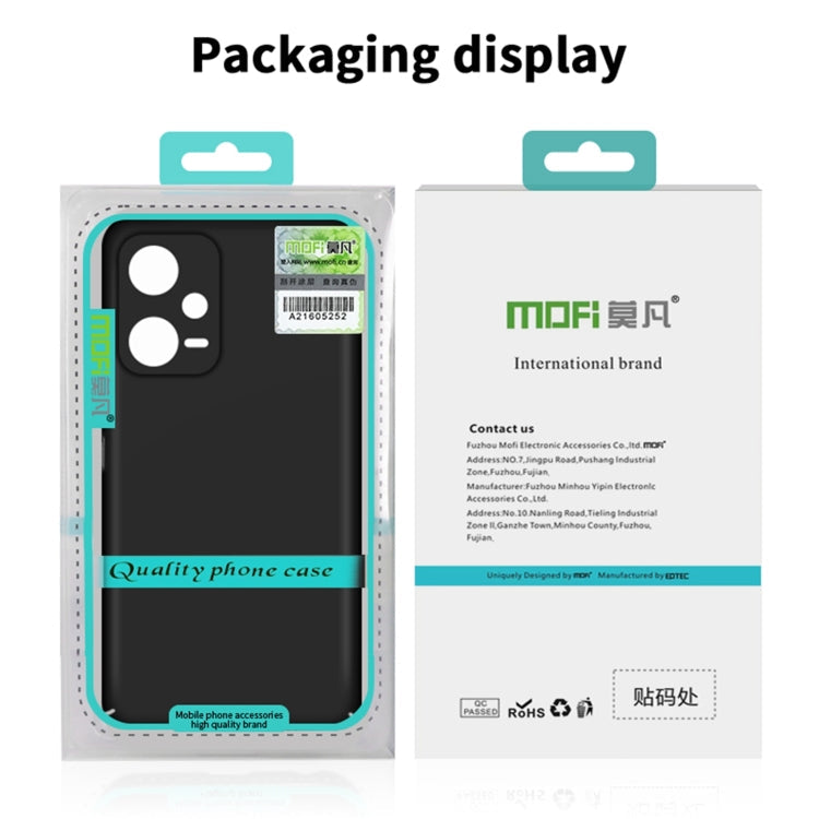 For Xiaomi Redmi K70E / Poco X6 Pro MOFI Micro-Frosted PC Ultra-thin Hard Phone Case(Black)