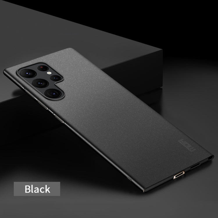 For Samsung Galaxy S24 Ultra 5G MOFI Fandun Series Frosted PC Ultra-thin All-inclusive Phone Case(Black)