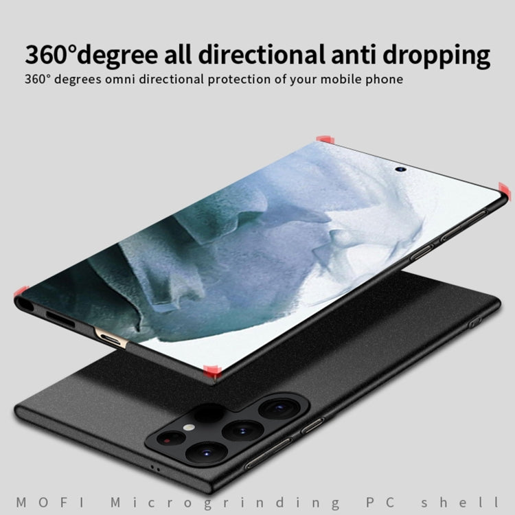 For Samsung Galaxy S24 Ultra 5G MOFI Fandun Series Frosted PC Ultra-thin All-inclusive Phone Case(Black)