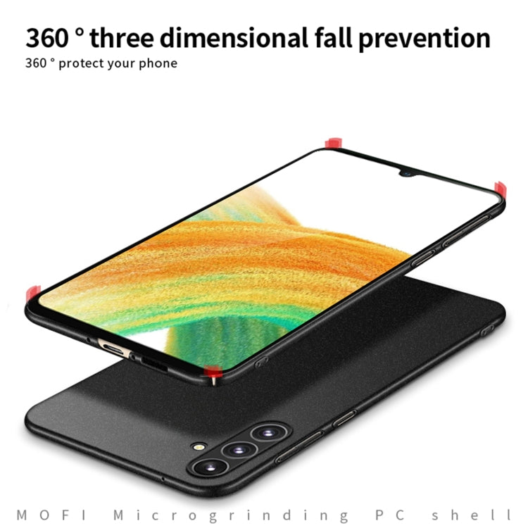 For Samsung Galaxy A35 5G MOFI Fandun Series Frosted PC Ultra-thin All-inclusive Phone Case(Red)