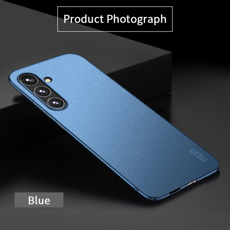 For Samsung Galaxy A55 5G MOFI Fandun Series Frosted PC Ultra-thin All-inclusive Phone Case(Blue)