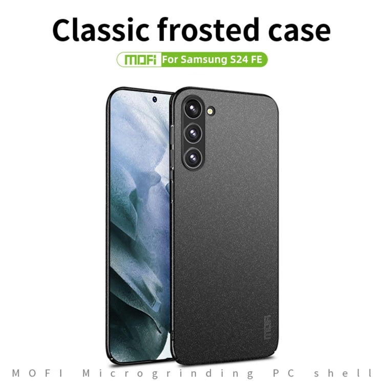 For Samsung Galaxy S24 FE 5G MOFI Fandun Series Frosted PC Ultra-thin All-inclusive Phone Case(Green)