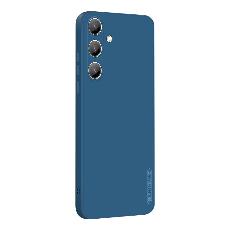 For Samsung Galaxy S24 5G PINWUYO Sense Series Liquid Silicone TPU Phone Case(Blue)