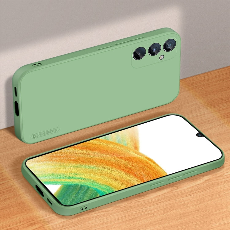 For Samsung Galaxy A55 PINWUYO Sense Series Liquid Silicone TPU Phone Case(Green)