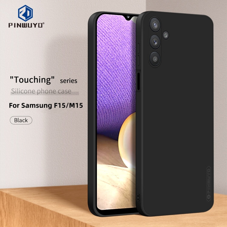 For Samsung Galaxy F15 / M15 PINWUYO Sense Series Liquid Silicone TPU Phone Case(Black)