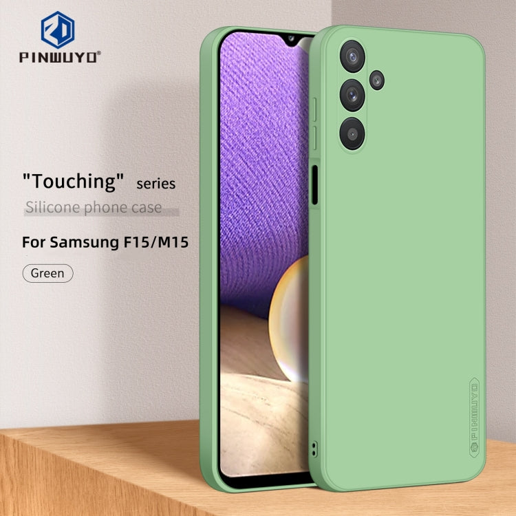 For Samsung Galaxy F15 / M15 PINWUYO Sense Series Liquid Silicone TPU Phone Case(Green)