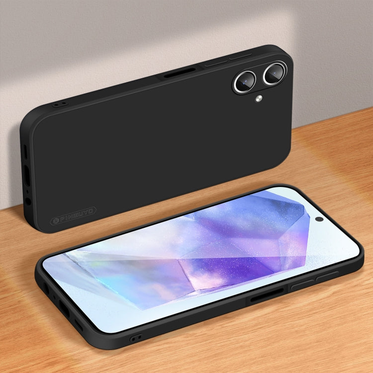 For Samsung Galaxy A06 4G PINWUYO Sense Series Liquid Silicone TPU Phone Case(Black)
