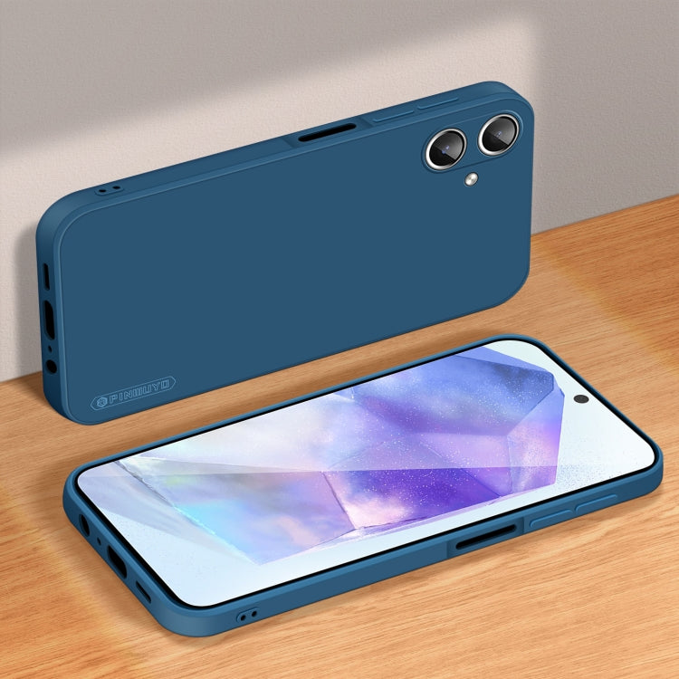 For Samsung Galaxy A06 4G PINWUYO Sense Series Liquid Silicone TPU Phone Case(Blue)