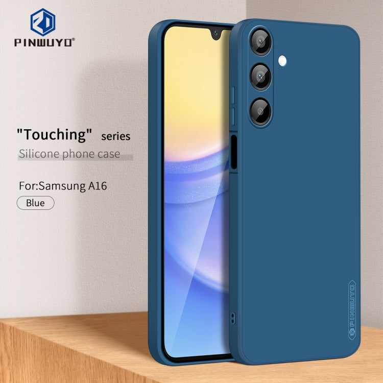 For Samsung Galaxy A16 5G PINWUYO Sense Series Liquid Silicone TPU Phone Case(Blue)