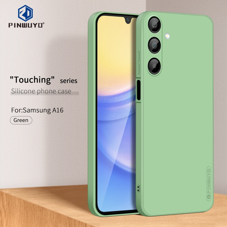 For Samsung Galaxy A16 5G PINWUYO Sense Series Liquid Silicone TPU Phone Case(Green)