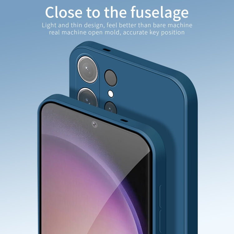 For Samsung Galaxy S25 Ultra 5G PINWUYO Sense Series Liquid Silicone TPU Phone Case(Blue)