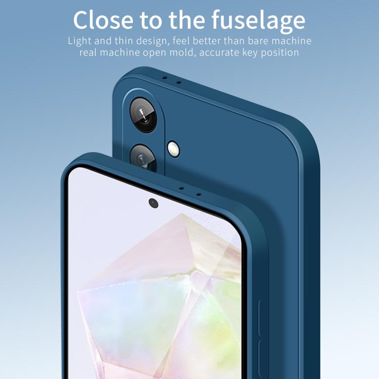 For Samsung Galaxy A36 PINWUYO Sense Series Liquid Silicone TPU Phone Case(Blue)
