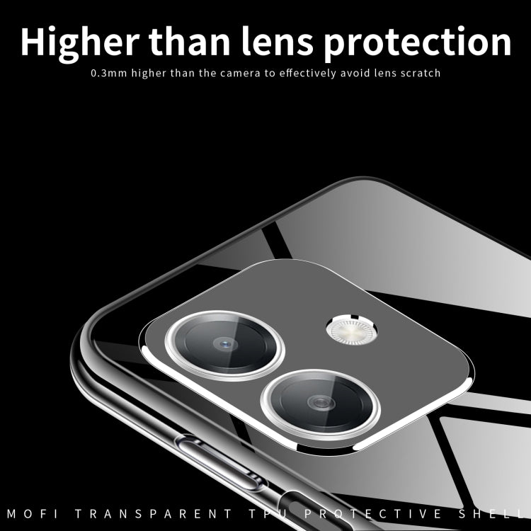 For OPPO A3x Global MOFI Ming Series Transparent Ultra-thin TPU Phone Case(Transparent)
