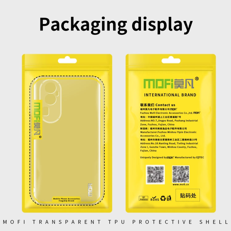 For OPPO Reno12 F 5G MOFI Ming Series Transparent Ultra-thin TPU Phone Case(Transparent)