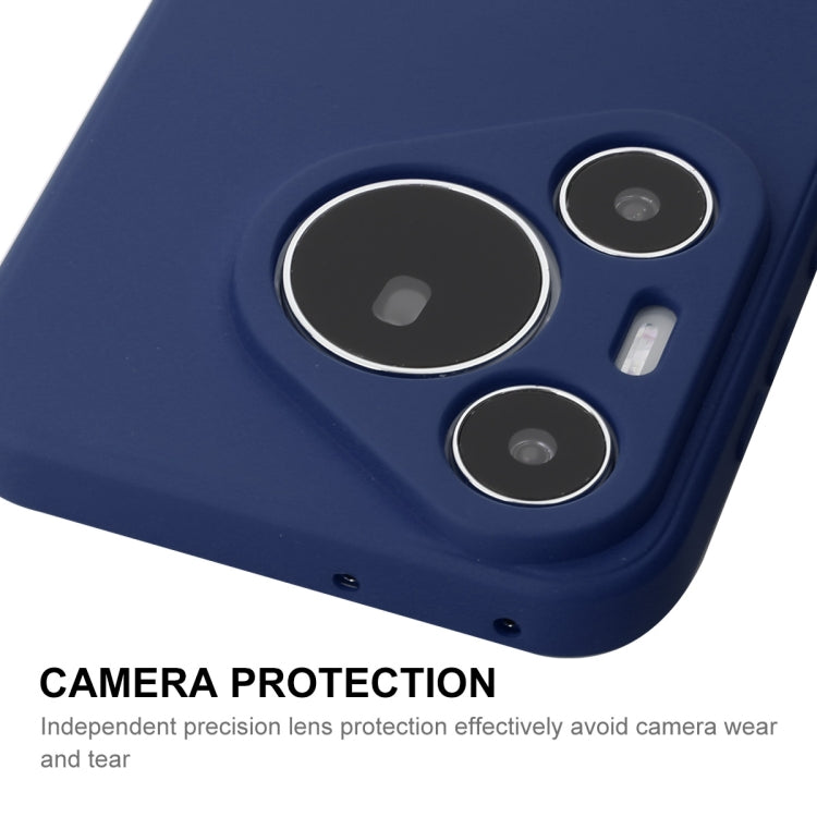 For Huawei Pura 70 ENKAY Hat-Prince Liquid Silicone Shockproof Protective Soft Case(Dark Green)