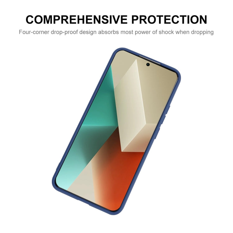 For Redmi Note 13 5G ENKAY Hat-Prince Liquid Silicone Shockproof Soft Phone Case(Black)