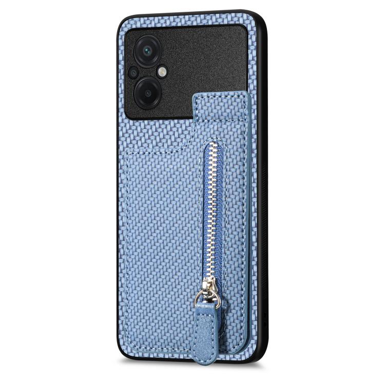 Carbon Fiber Vertical Flip Zipper Phone Case, For Xiaomi 13, For Xiaomi 12T, For Xiaomi POCO M5 4G, For Redmi Note 11T Pro 5G
