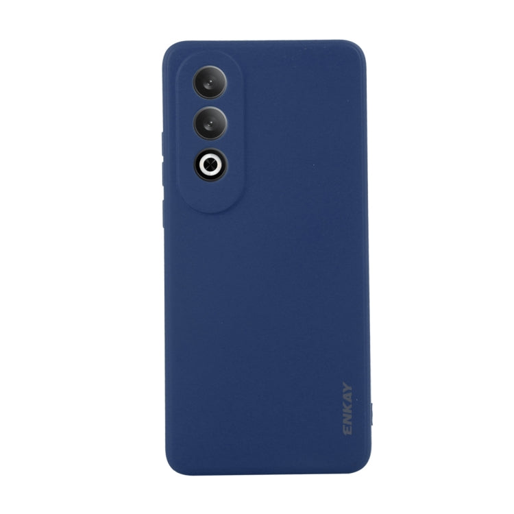 For OnePlus Nord CE4 ENKAY Liquid Silicone Soft Shockproof Phone Case(Dark Blue)