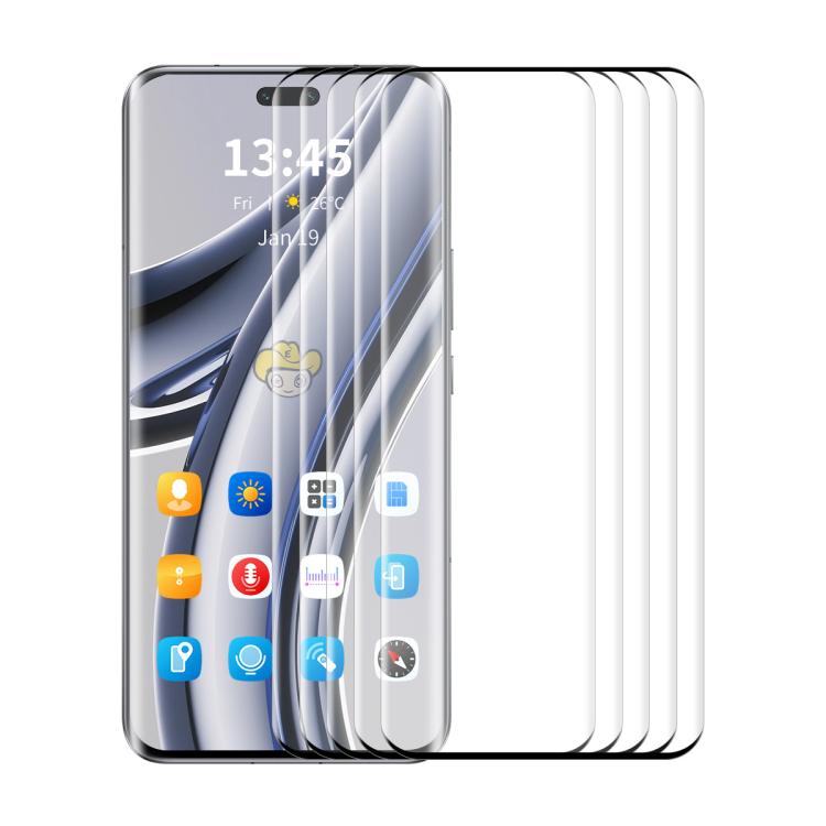 For Huawei nova 14 Ultra 5pcs ENKAY 3D Hot Bending Side Glue Tempered Glass Full Film