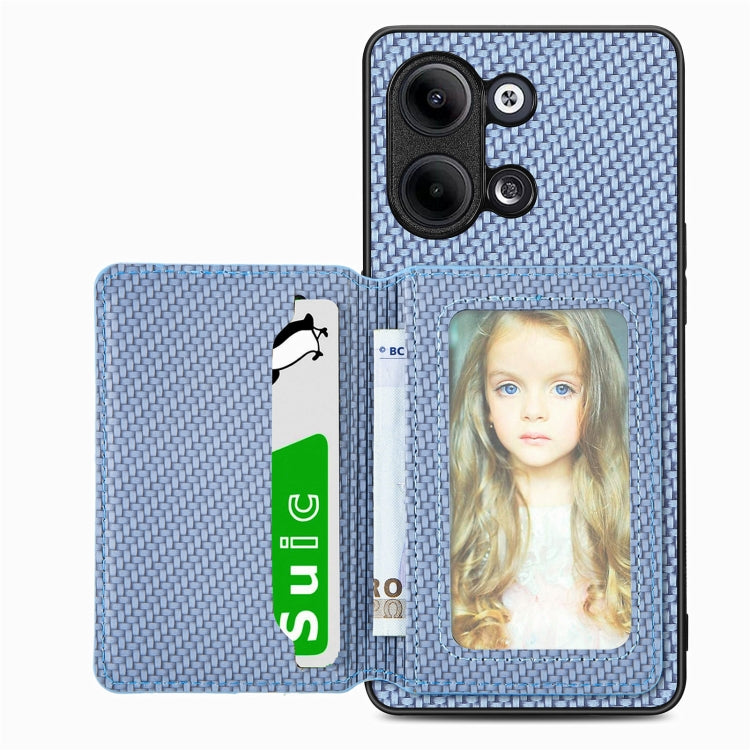 Carbon Fiber Magnetic Card Bag Phone Case, For OPPO Find X8 Ultra, For OPPO Reno13 Pro, For OPPO Reno13, For OPPO Reno9