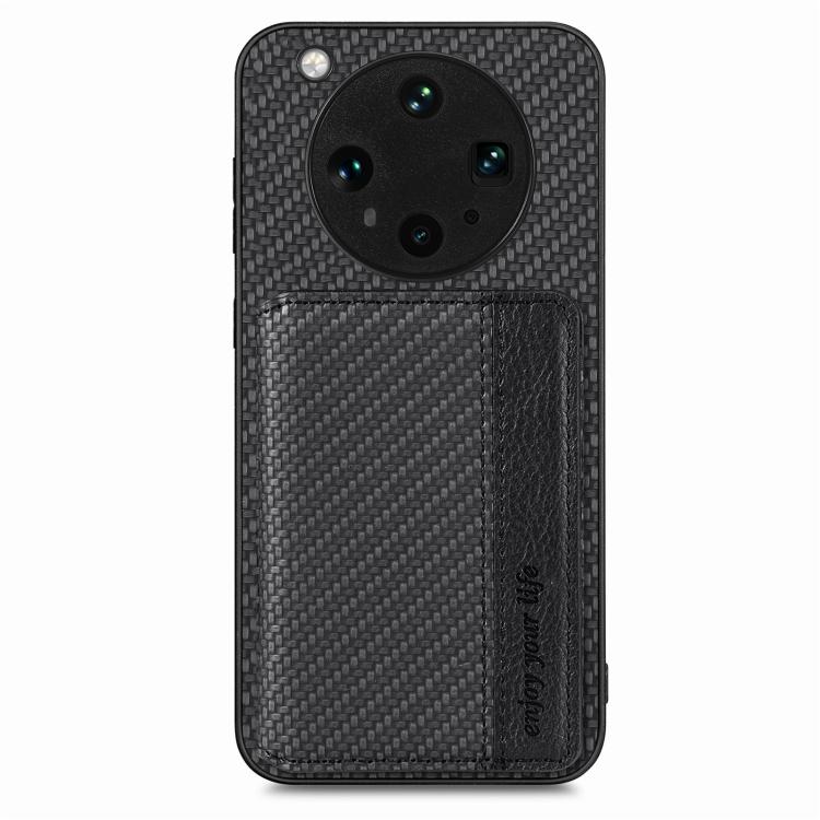 Carbon Fiber Magnetic Card Bag Phone Case, For OPPO Find X8 Ultra, For OPPO Reno13 Pro, For OPPO Reno13, For OPPO Reno9