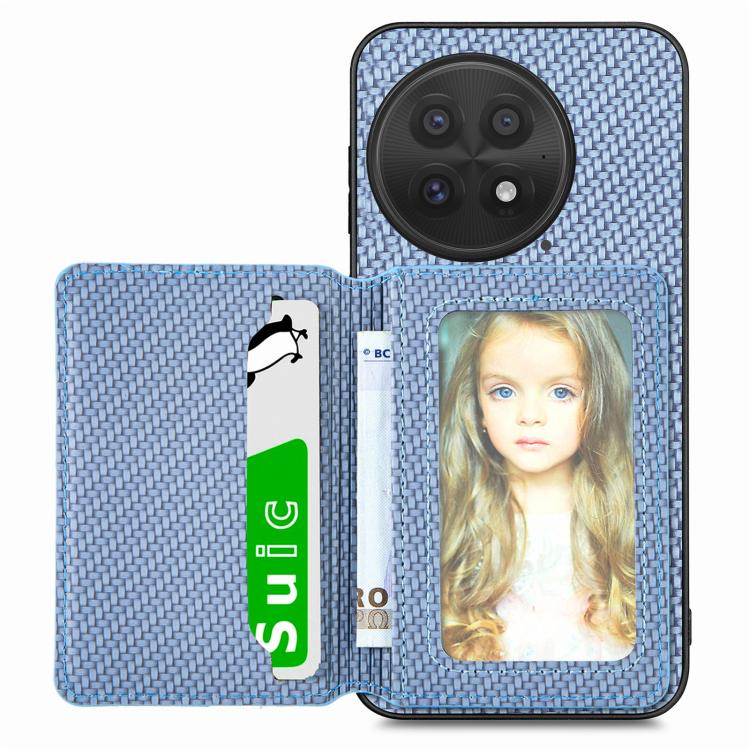 Carbon Fiber Magnetic Card Bag Phone Case
