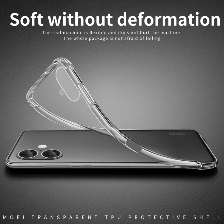 For iPhone 16 Plus MOFI Ming Series Ultra-thin TPU Phone Case(Transparent)