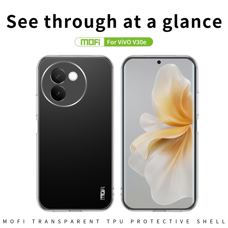 For vivo V30e MOFI Ming Series Ultra-thin TPU Phone Case(Transparent)
